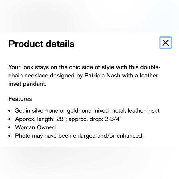 Patricia Nash Like New Silver and Turquoise Pendant Necklace - Picture 3 of 8